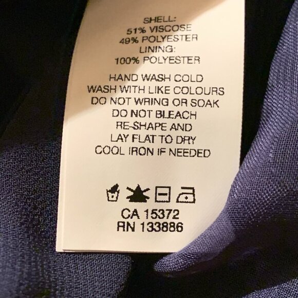 Joe Fresh Navy Burnout Blouse - Picture 5 of 5